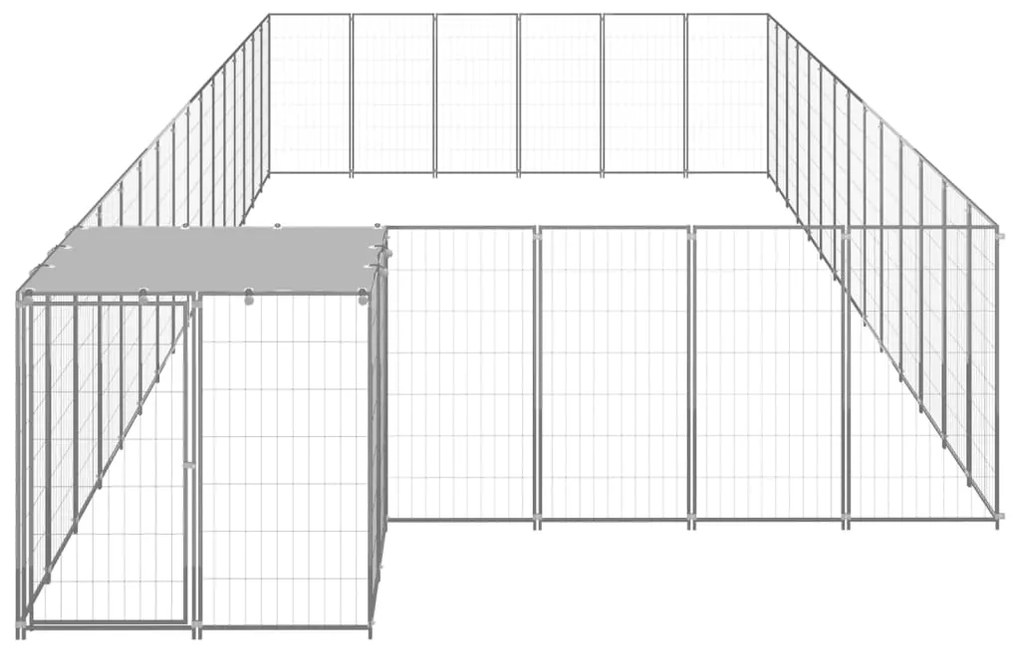 Canil 26,62 m² aço prateado