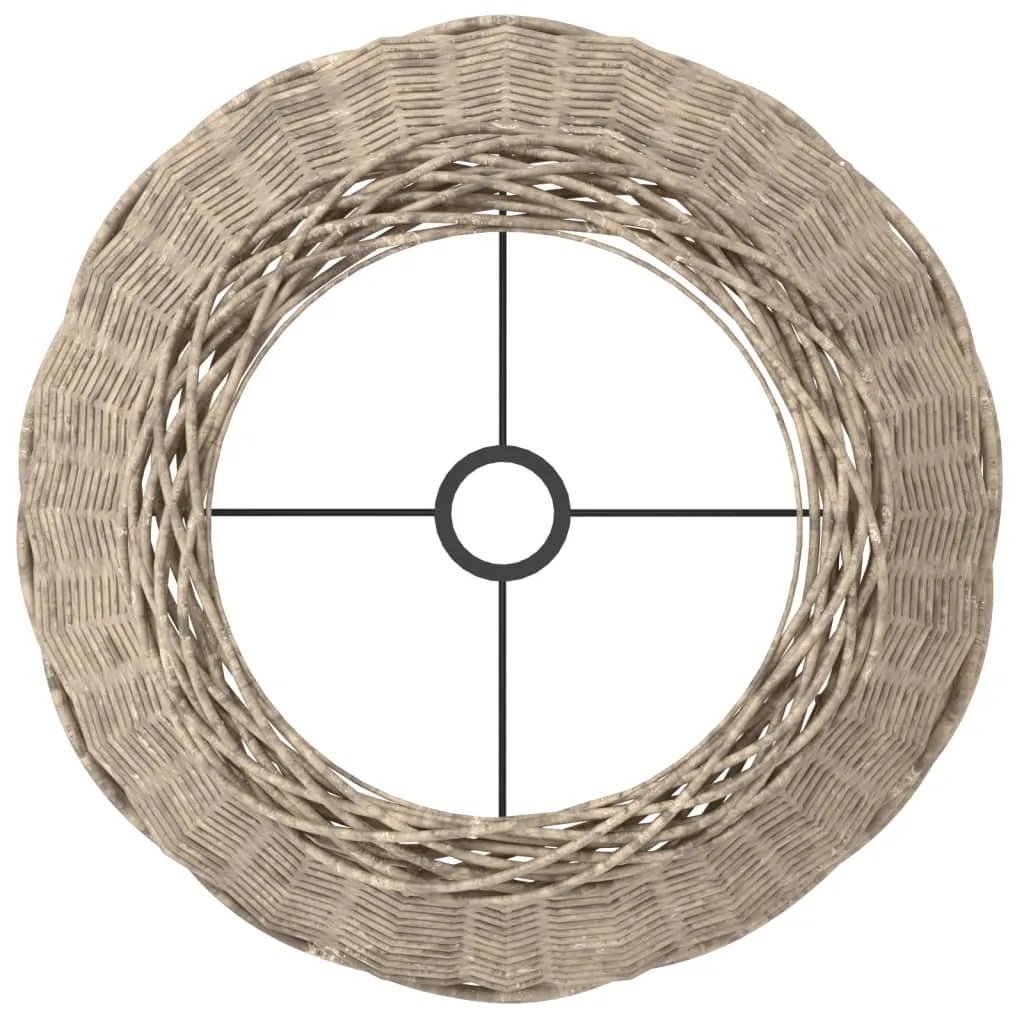 Abajur Ø45x28 cm vime castanho