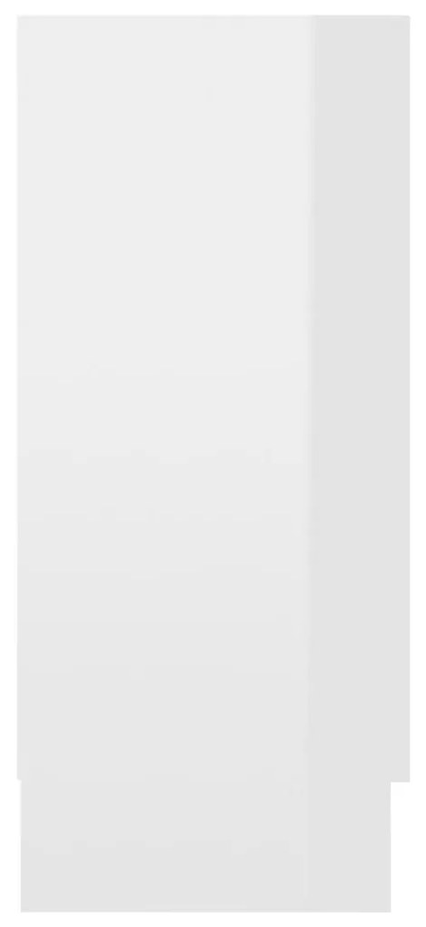 Aparador Vitrine Real de 120 cm - Branco Brilhante - Design Moderno