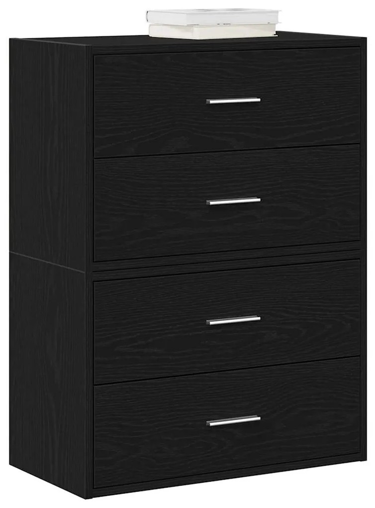 vidaXL Armários c/ 2 gavetas 2 pcs 60x31x40cm derivados de madeira