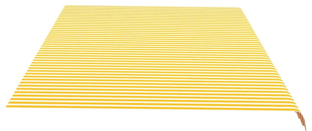 Tecido de substituição para toldo 6x3,5 m amarelo e branco