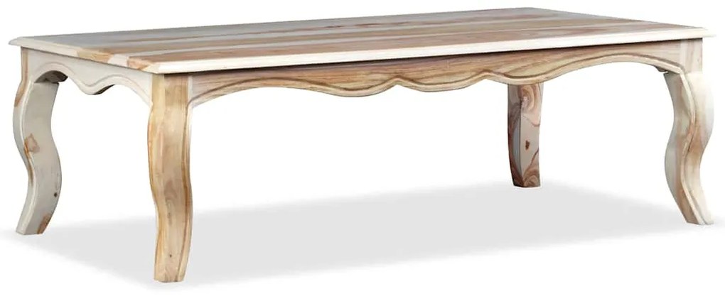 Mesa de centro madeira de acácia maciça 110x60x35 cm
