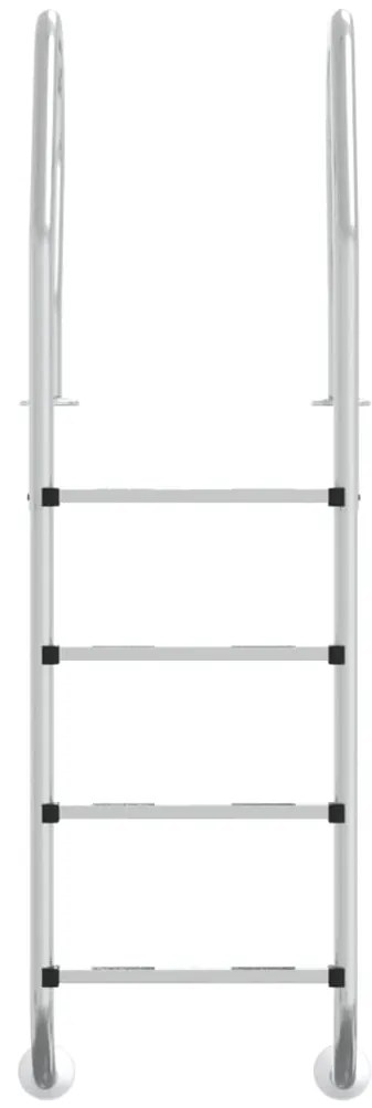 Escada de piscina 54x38x184,5 cm 304 aço inoxidável