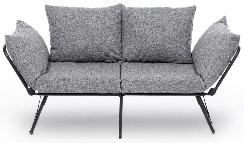 Sofá-Cama 2 Lugares Viper – Cinzento Claro – 150x78x60 cm