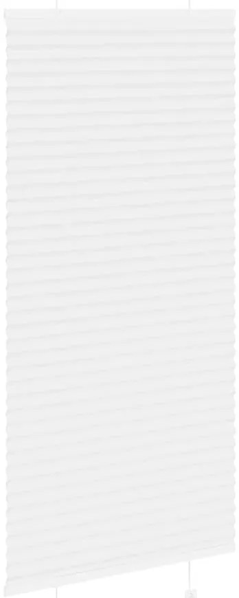 Branco Plissada Cega 60x150 cm Largura Tecido 59,4 cm Poliéster