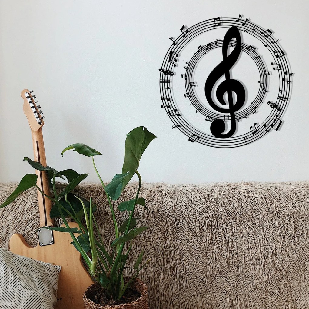 Acessório Decorativo de Parede Arrakis – Preto – 48 x 48 cm