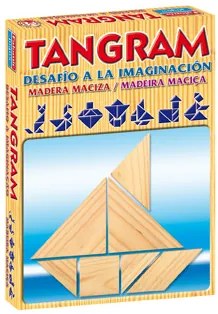 Jogo de Mesa Falomir Tangram de Madeira