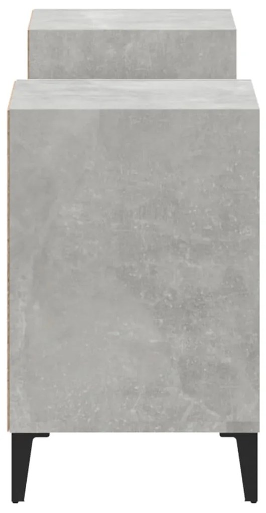 Móvel de TV 160x35x55 cm derivados de madeira cinzento cimento