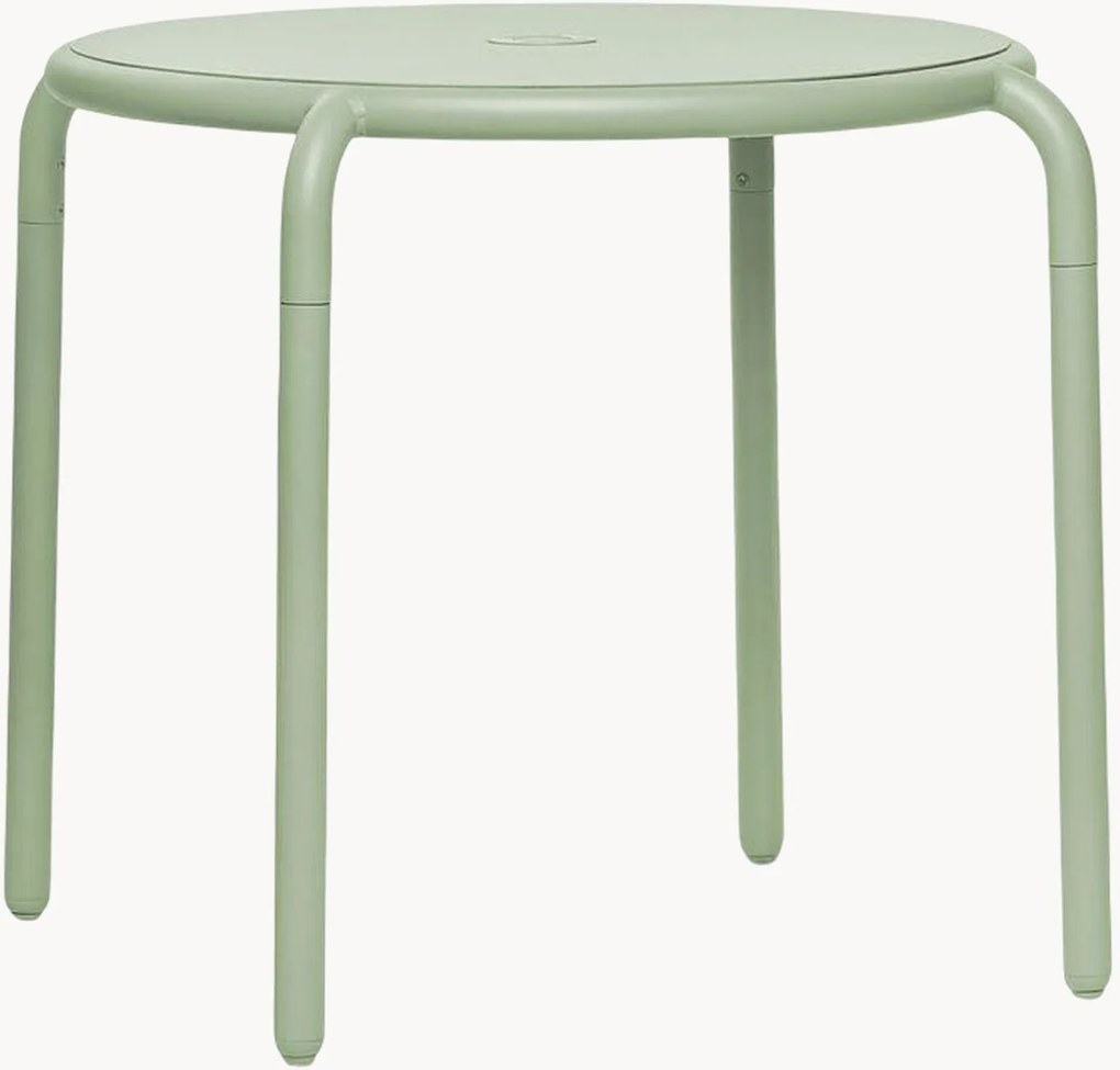 Mesa bistrô redonda de jardim com orifício para guarda-sol Toní, Ø 80 cm