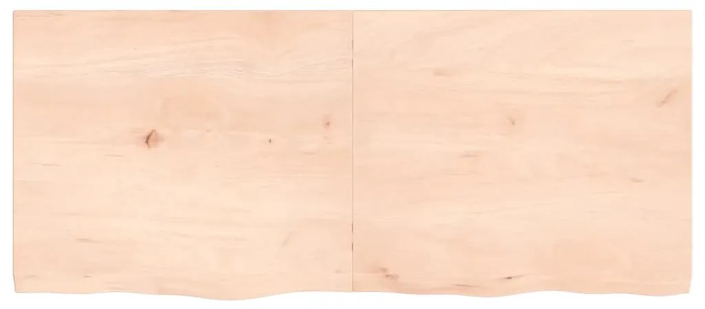 Tampo de mesa 140x60x(2-4) cm carvalho maciço não tratado