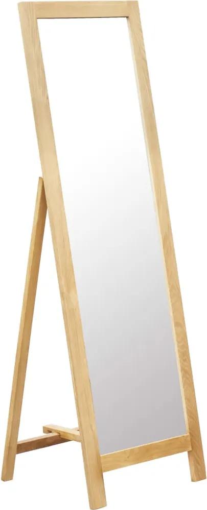 Espelho de pé 48x46,5x150 cm madeira carvalho maciça