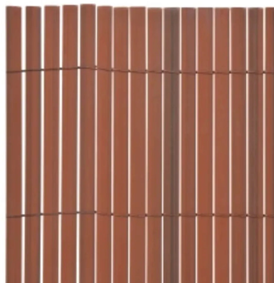 Cerca de jardim dupla face 110x300 cm castanho