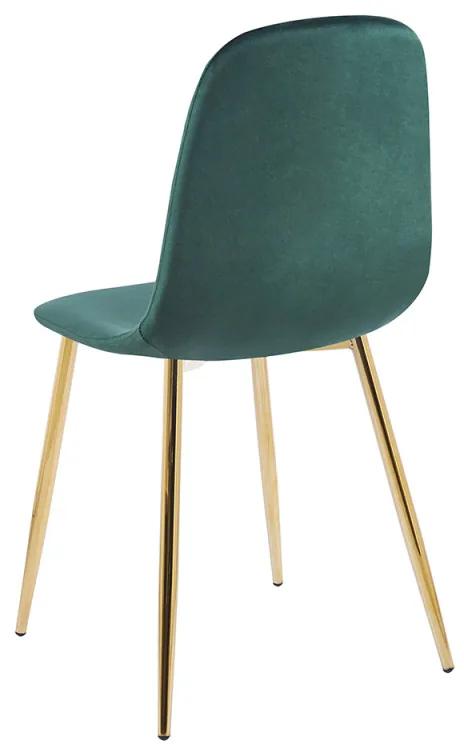 Cadeira Golden Teok Veludo - Verde