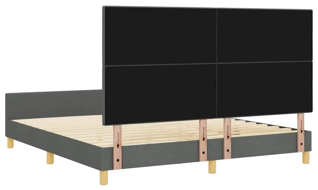 Cama vidaXL Cinza Escuro 180x200 cm em Tecido