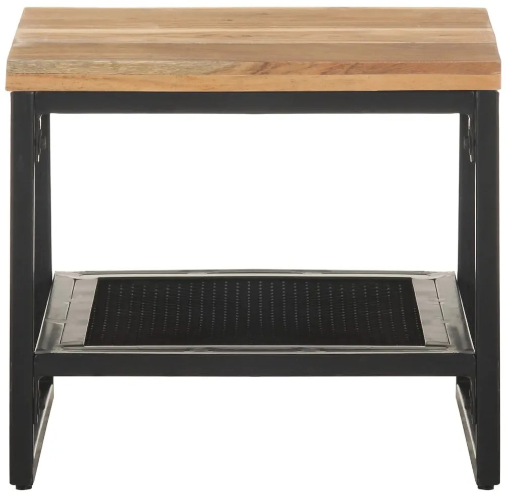 Mesa de apoio 40x40x35 cm madeira de acácia maciça