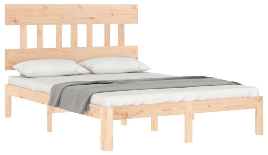 Cama sem colchão 120x200 cm madeira de pinho maciça