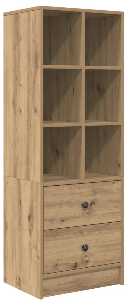 Escrivaninha com Armazenamento Carvalho Artesão Aglomerado de Madeira