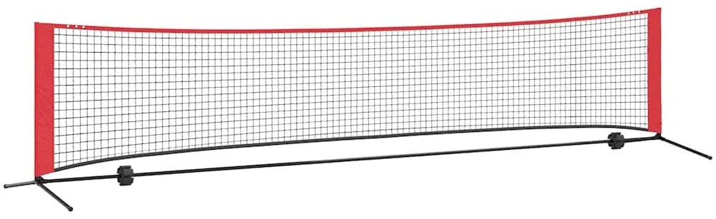Rede de Tênis preto e vermelho 396 x 92 x 87 cm Poliéster