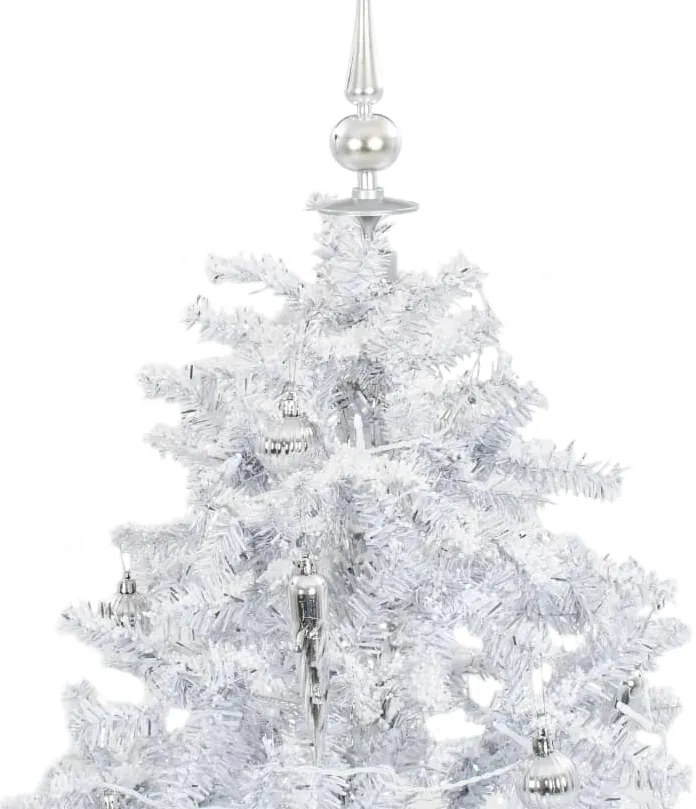 Árvore de Natal c/ neve base formato guarda-chuva 140 cm branco