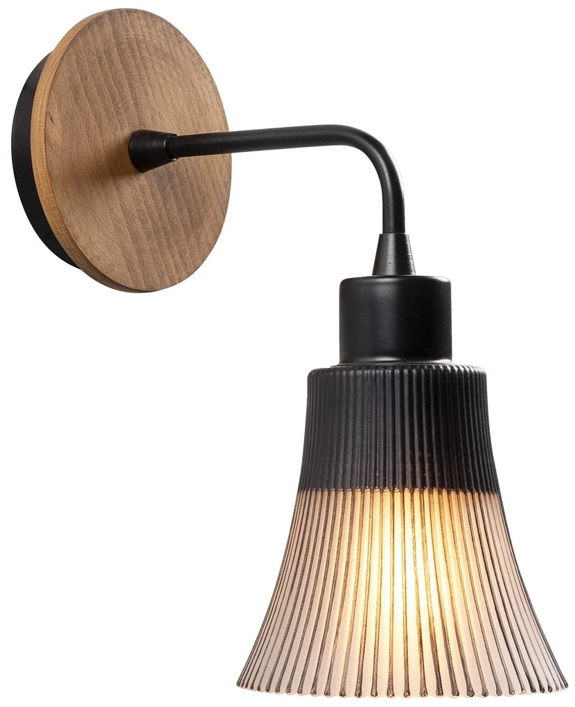 Candeeiro de Parede Foca – Preto – 13 cm x 28 cm