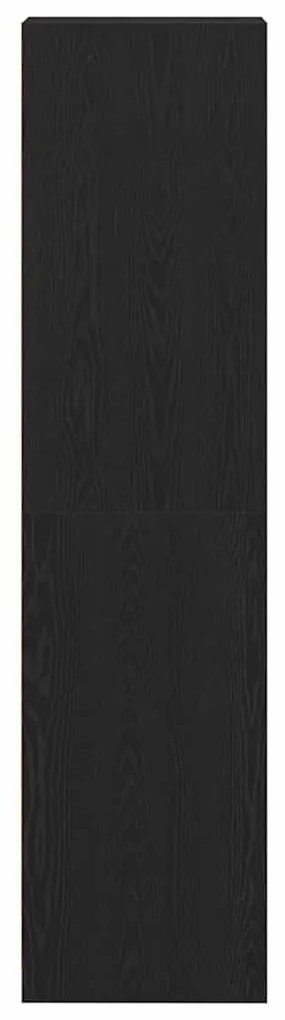 Guarda-roupa de Carvalho Preto da 30 x 50 x 200 cm - Feito de madeira