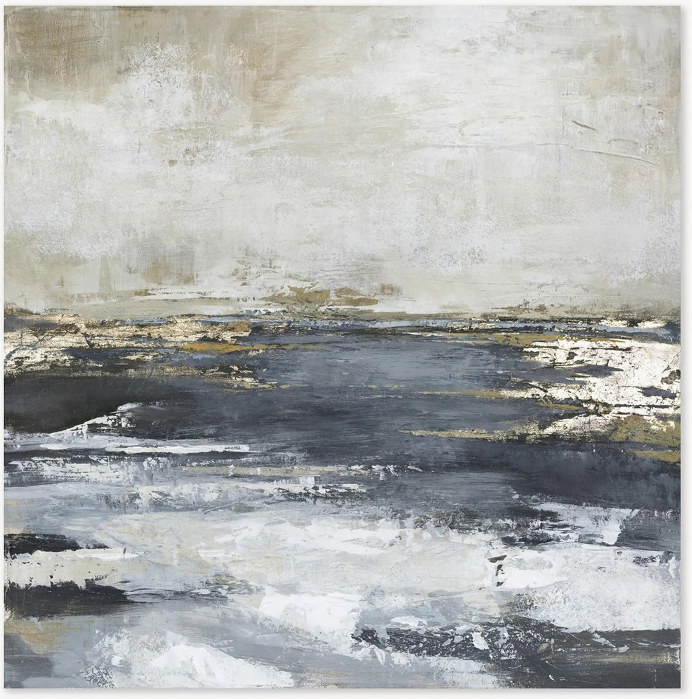 Quadro em tela pintado à mão Blue Bay