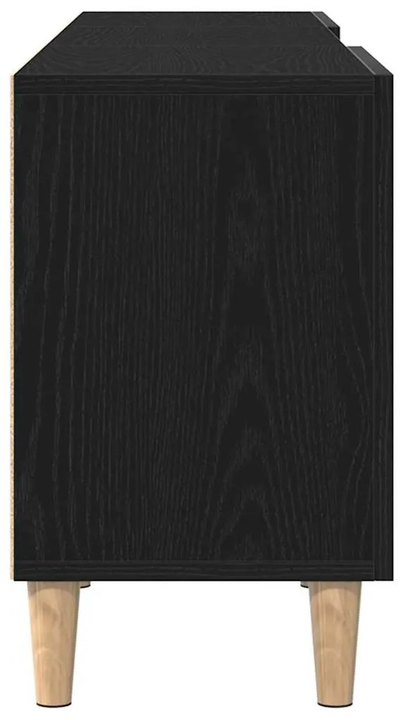 Suporte para TV vidaXL - Carvalho Preto, 150x30x50 cm, Feito de Madeir