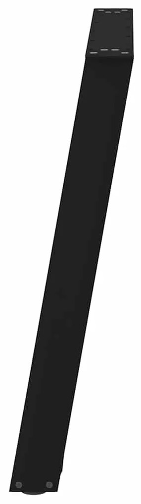 Pés para mesa de jantar em formato de U, 2 peças, preto, 100x(72-73) c