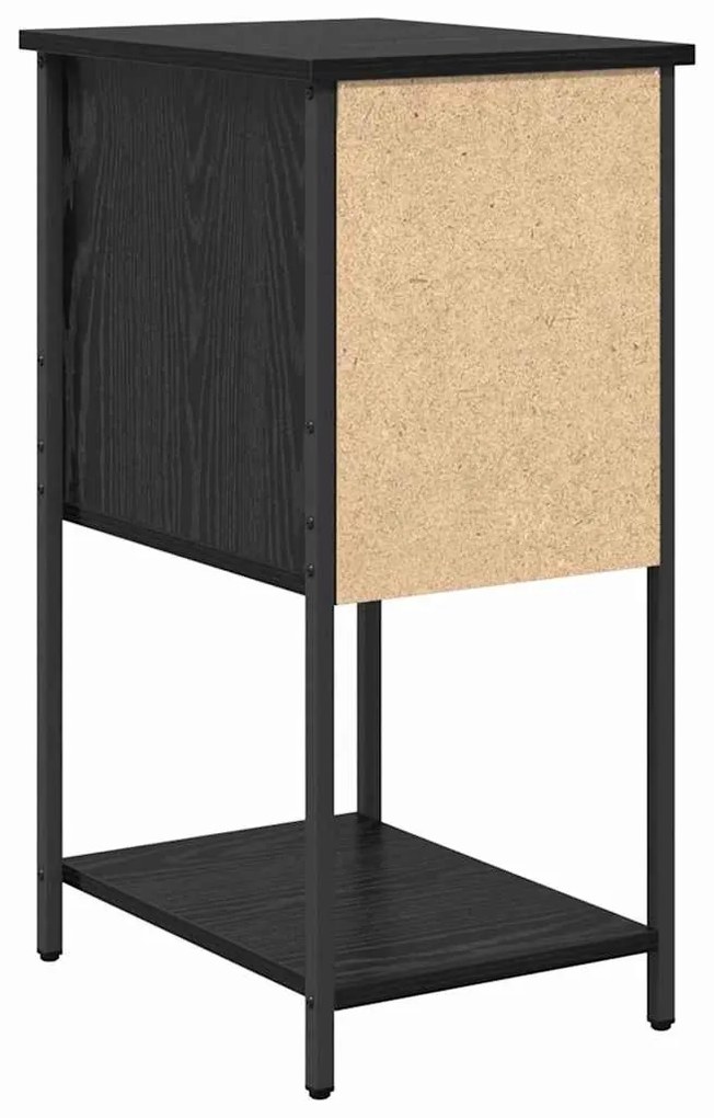 Armário de Cabeceira 2 pcs Carvalho preto 32 x 42 x 70 cm