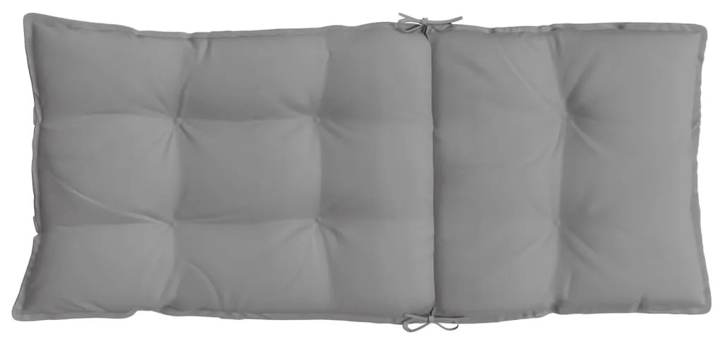 Almofadões p/ cadeira encosto alto 6 pcs tecido oxford cinzento