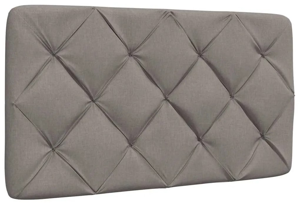 Estrutura de cama sem colchão 90x190 cm tecido cinzento