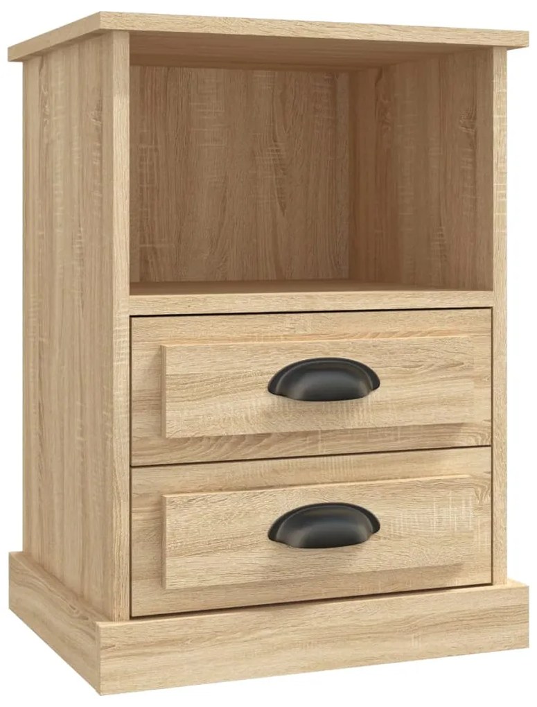 Mesas de cabeceira 2 pcs 43x36x60 cm cor carvalho sonoma