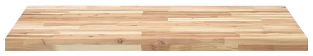 Tampo de mesa retangular 80x70x4 cm madeira de acácia maciça