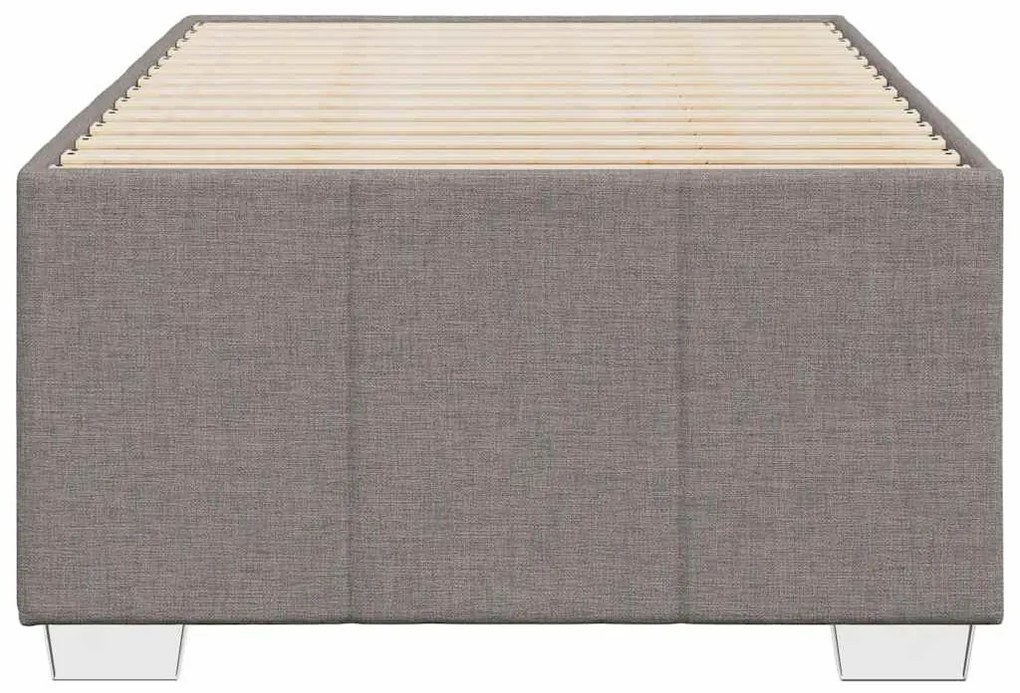 Estrutura cama sem colchão 100x200 cm tecido cinza-acastanhado
