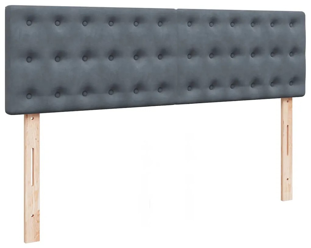 Estrutura de cama otomana com colchão 140x200cm cinzento escuro