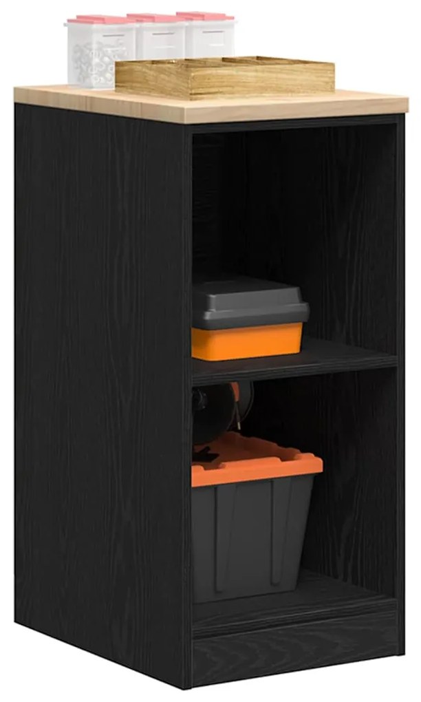 vidaXL Armário de arrumação de garagem Preto 40x51x85 cm