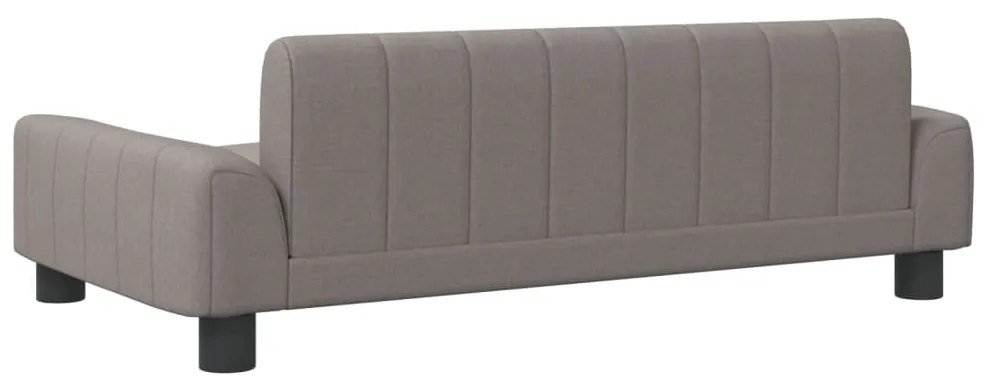 Sofá infantil 90x53x30 cm tecido cinzento-acastanhado