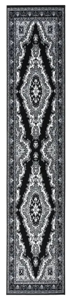 vidaXL Passadeira 100x500 cm polipropileno preto