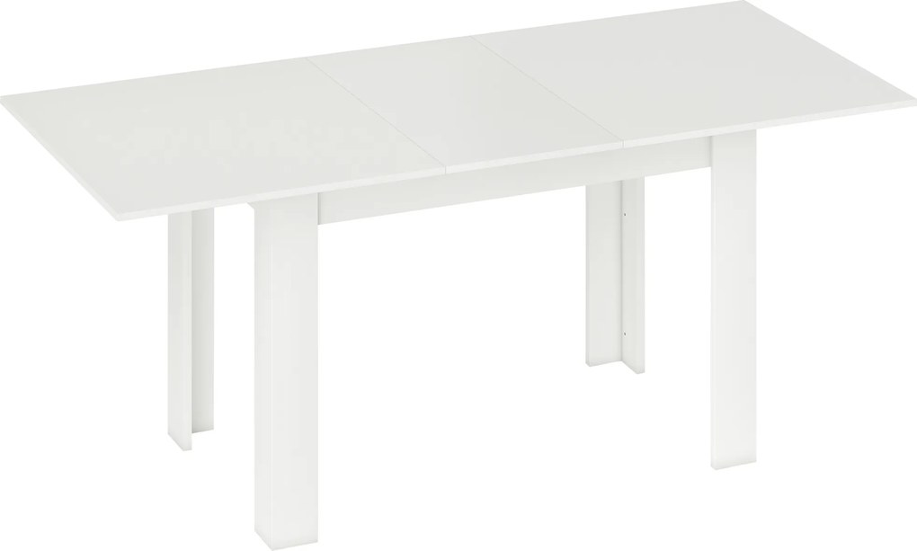 HOMCOM Mesa de jantar extensível, 140/180 x 80 cm Mesa de cozinha para 6-8 pessoas, para cozinha, sala de jantar, Branco | Aosom Portugal