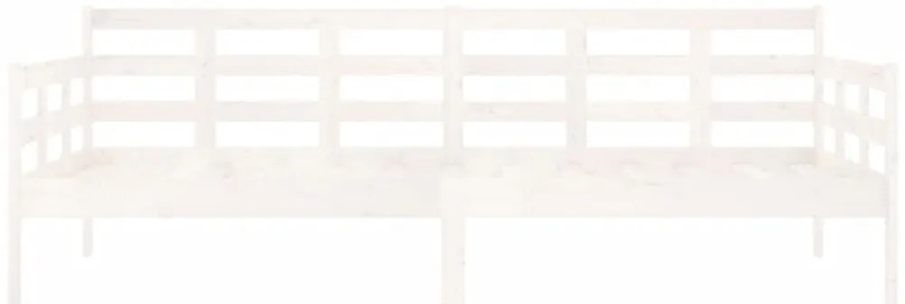 Sofá-cama 90x200 cm madeira de pinho maciça branco
