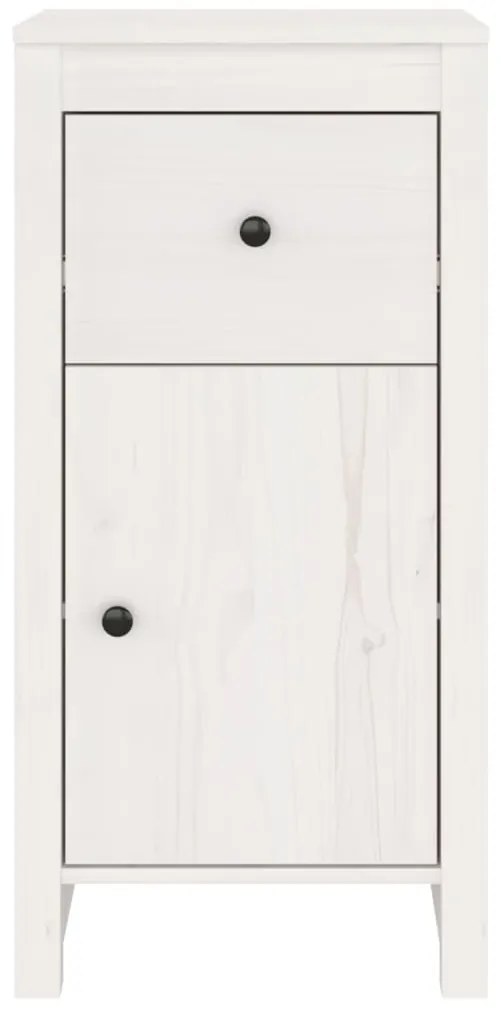 Aparador 40x35x80 cm madeira de pinho maciça branco