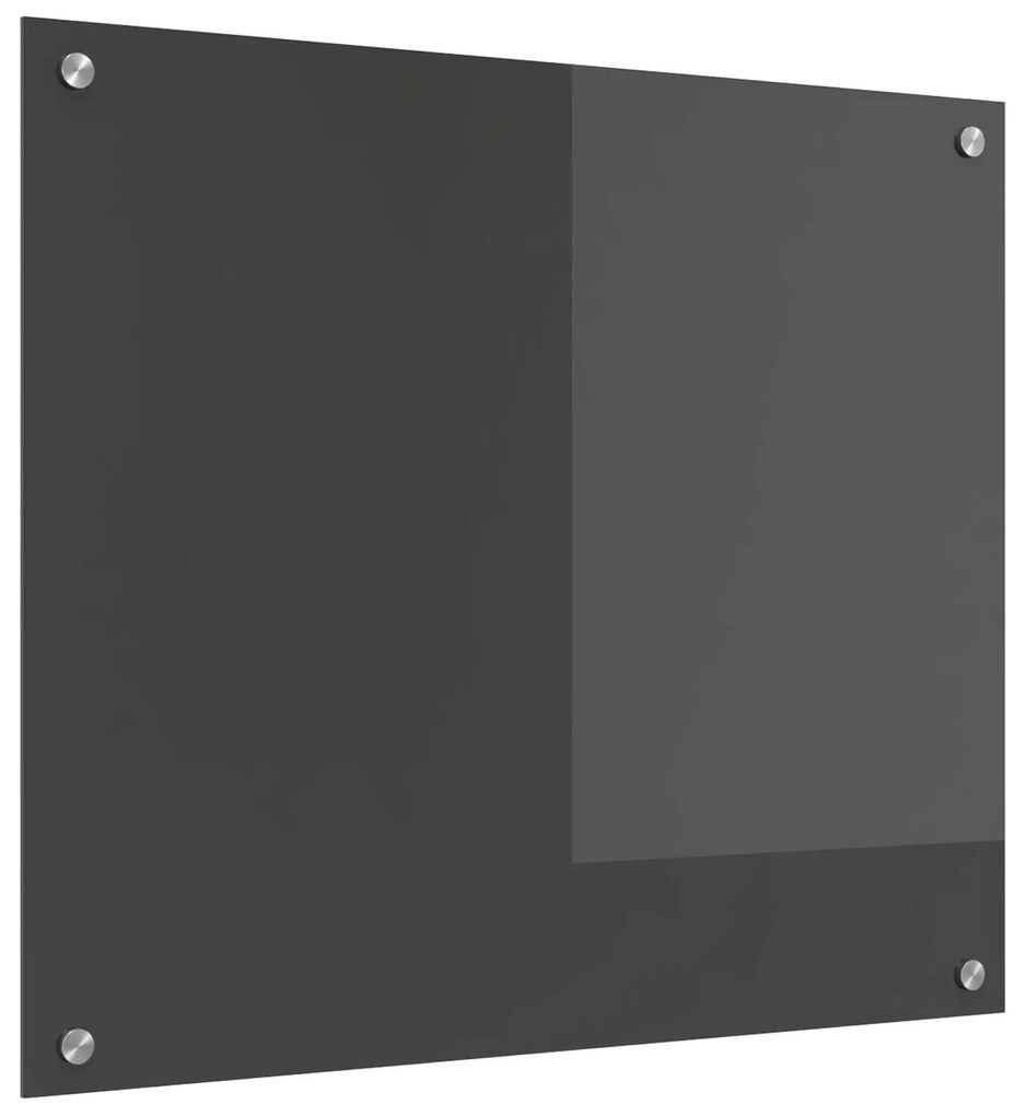 vidaXL Proteção de Cozinha Cinza Escuro 70 x 60 cm vidro temperado