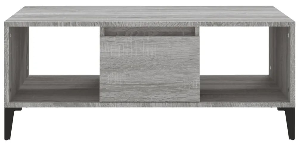 Mesa de centro 90x50x36,5 cm derivados madeira cinzento sonoma