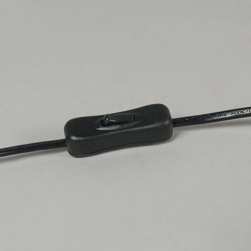 Candeeiro de mesa latão com aba-juro preto 20 cm - Kaso Country / Rústico,Rústico ,Moderno