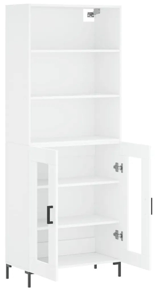 Armário alto 69,5x34x180 cm derivados de madeira branco