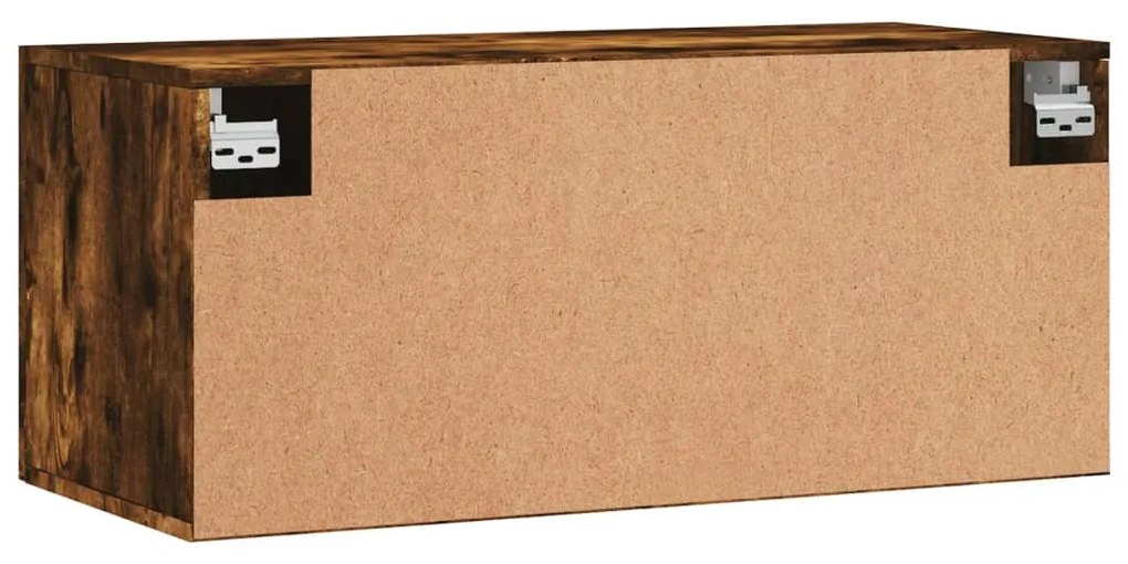 Armário parede 80x36,5x35 cm derivados madeira carvalho fumado