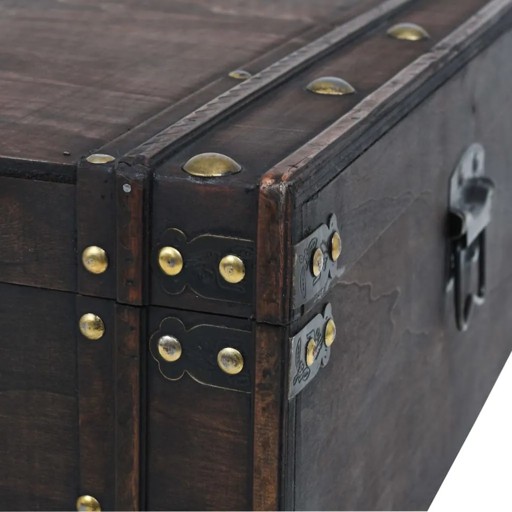 Mesa de centro contraplacado estilo vintage 120x55x35 cm