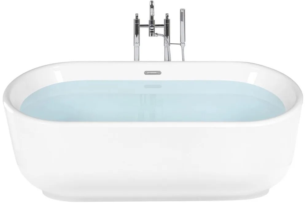 Banheira autónoma em acrílico branco 170 x 80 cm PINEL Beliani