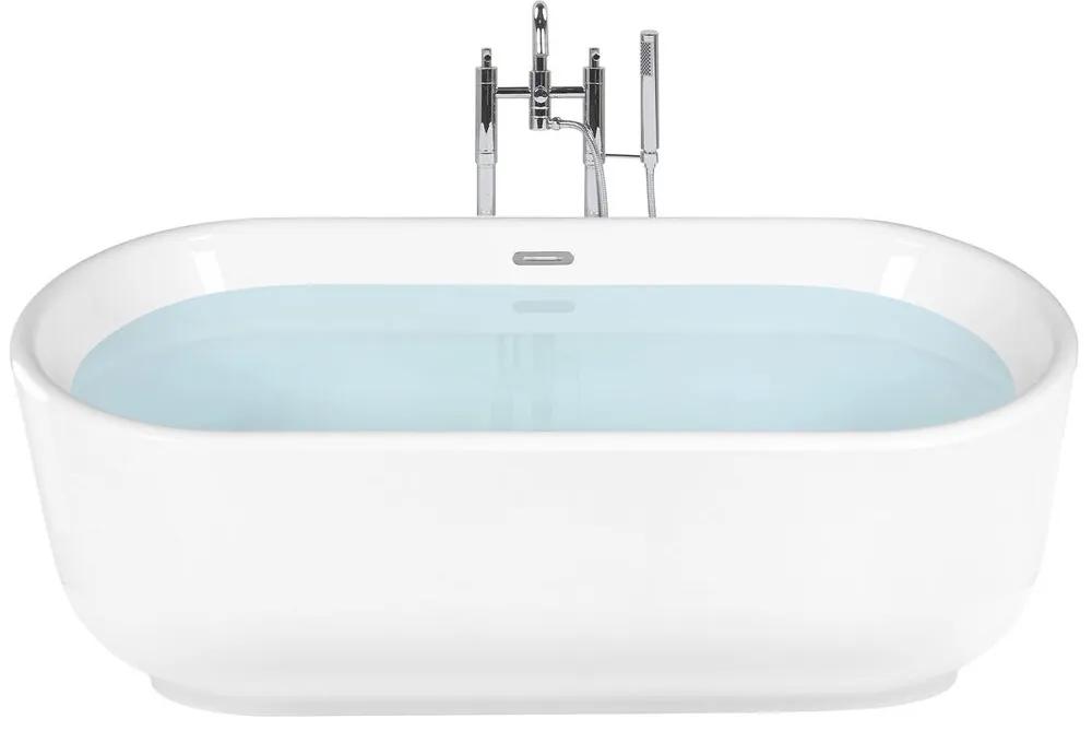 Banheira autónoma em acrílico branco 170 x 80 cm PINEL Beliani