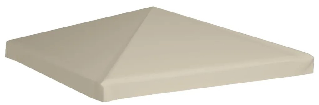Cobertura de gazebo 310 g/m² 3x3 m bege